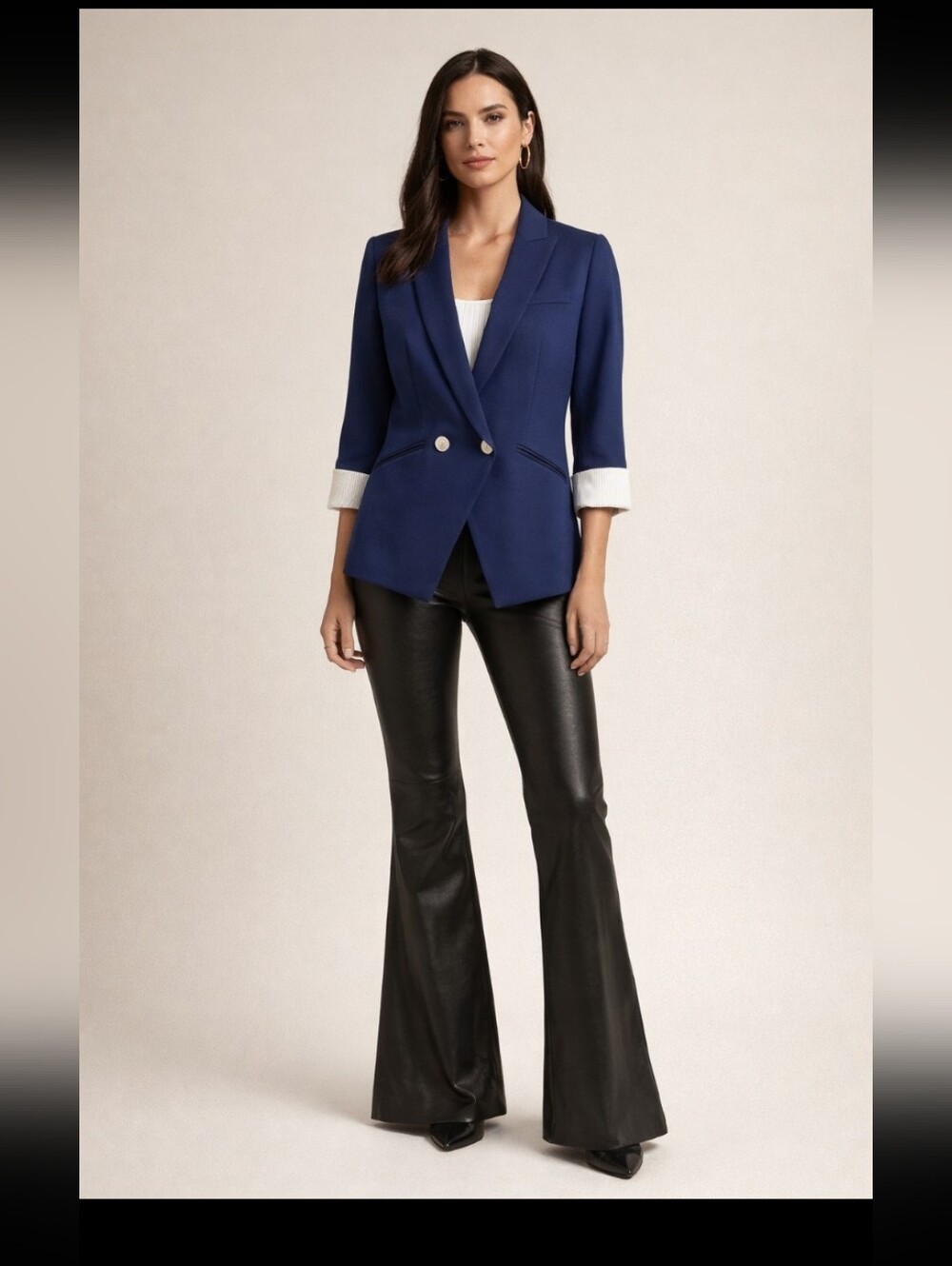 Veronica Beard Dark Blue Dickey Jacket US Sz 4 No Size Tag Sample New Item